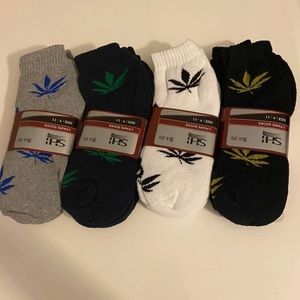 12 pair weed ankle socks